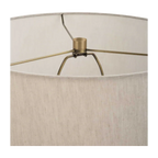 Lampe de table Bravertine Or et Travertin