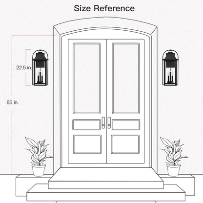 Applique murale d'extérieur Brits Black