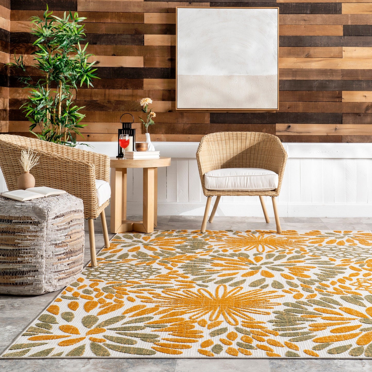 Nuloom Ronda Bold Floral Indoor/Outdoor Area Rug