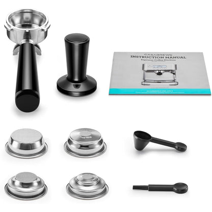 Machine à expresso tout-en-un CASABREWS Ultra avec écran LCD, argent