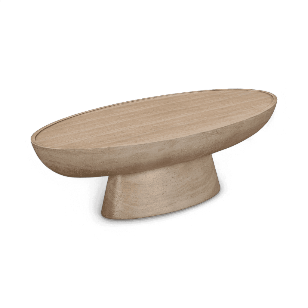 Table basse d'intérieur/extérieur en travertin Gianna