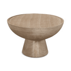 Table basse d'intérieur/extérieur en travertin Gianna