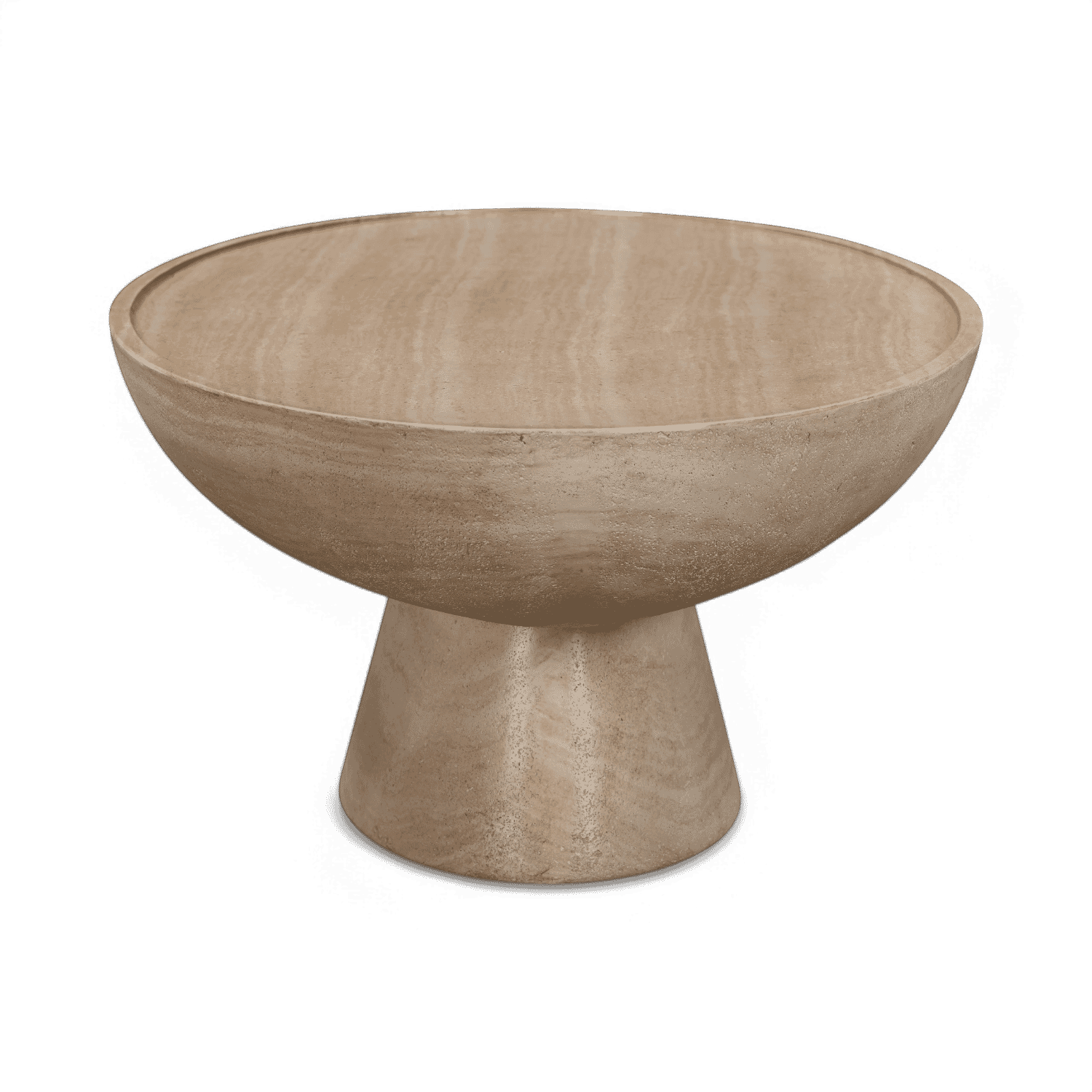 Table basse d'intérieur/extérieur en travertin Gianna