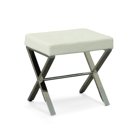 Banc de toilette Carolina Living Elisabetta - Blanc/Chrome