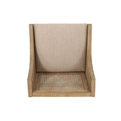 Tabourets de bar Christopher Knight Home Cataldo en tissu, bois et rotin, 25,5 pouces (lot de 2)