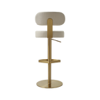 Tabouret en cèdre crème
