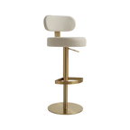 Tabouret en cèdre crème