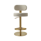 Tabouret en cèdre crème