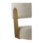 Tabouret en cèdre crème