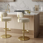 Tabouret en cèdre crème