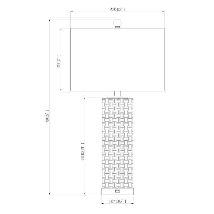 Ensemble de lampes de table USB en céramique