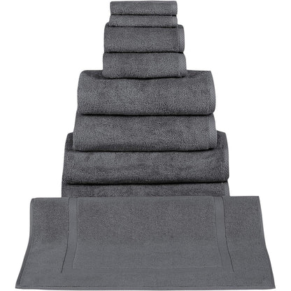 CTT %100 Turkish Cotton Towel Set 8 or 9 Pcs Quick Dry and Absorbent