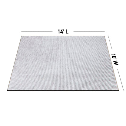 Contemporary Distressed Stripe Machine Washable Area Rug