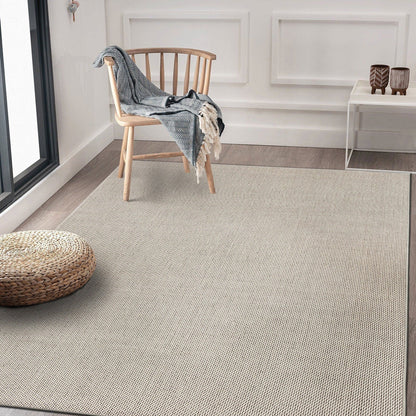Contemporary Solid Indoor/Outdoor Area Rug