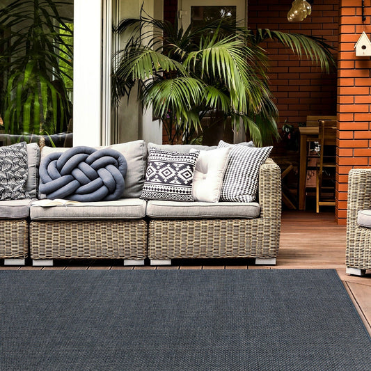 Contemporary Solid Indoor/Outdoor Area Rug