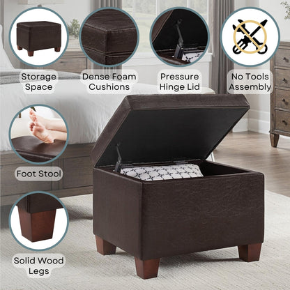 Convenience Concepts Madison Storage Ottoman
