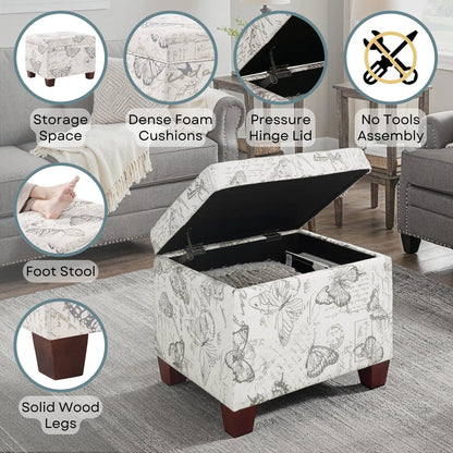 Convenience Concepts Madison Storage Ottoman