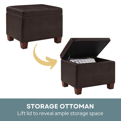 Convenience Concepts Madison Storage Ottoman