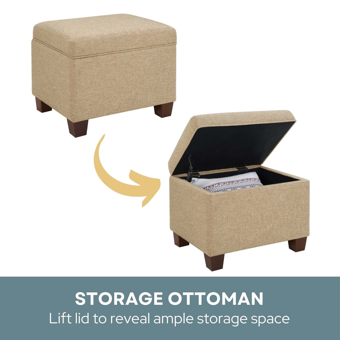 Convenience Concepts Madison Storage Ottoman
