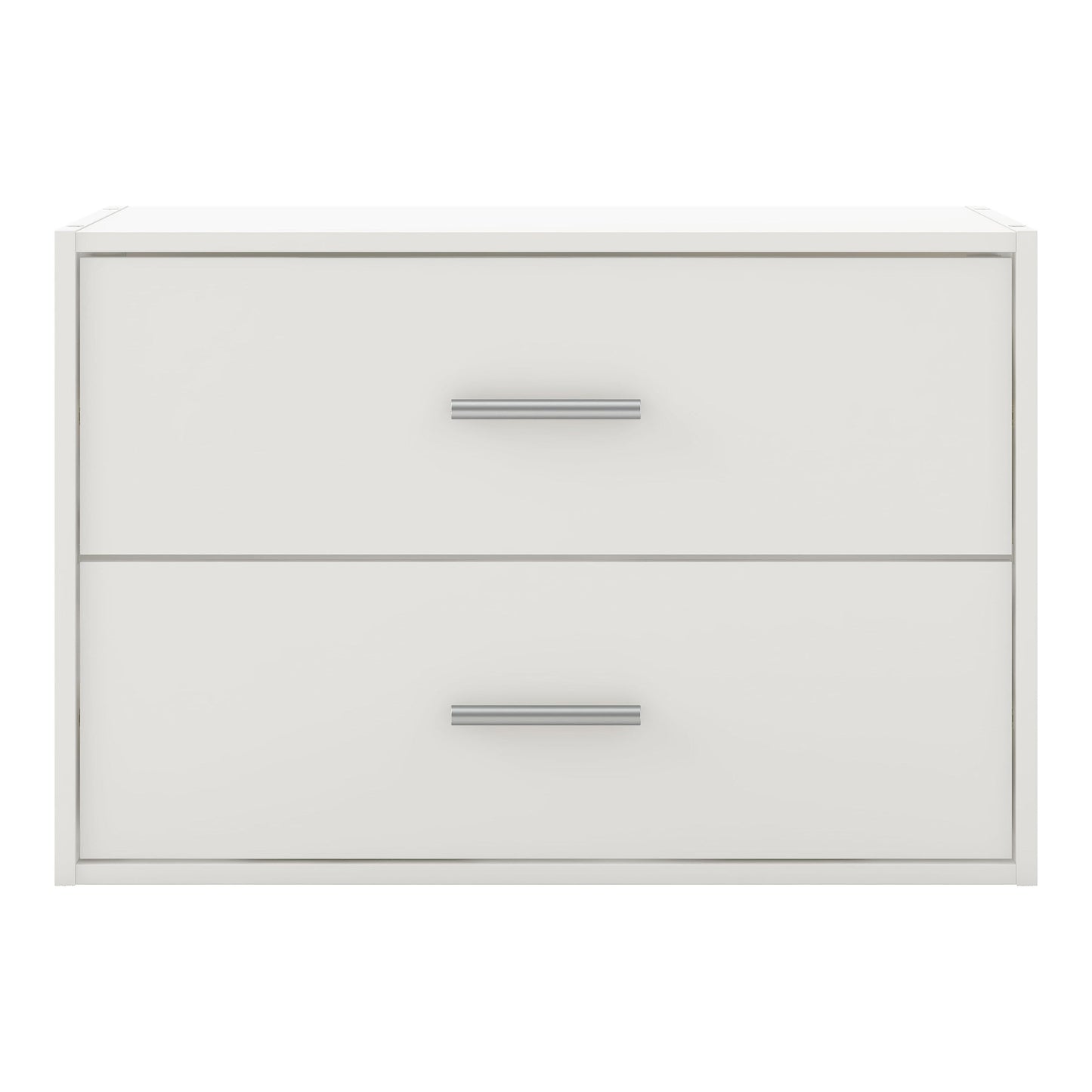 DH BASIC Modern Wood Customizable Stackable Storage Organizer - Cube Shelves, Drawer Cabinet, Bookcase with Doors by Denhour