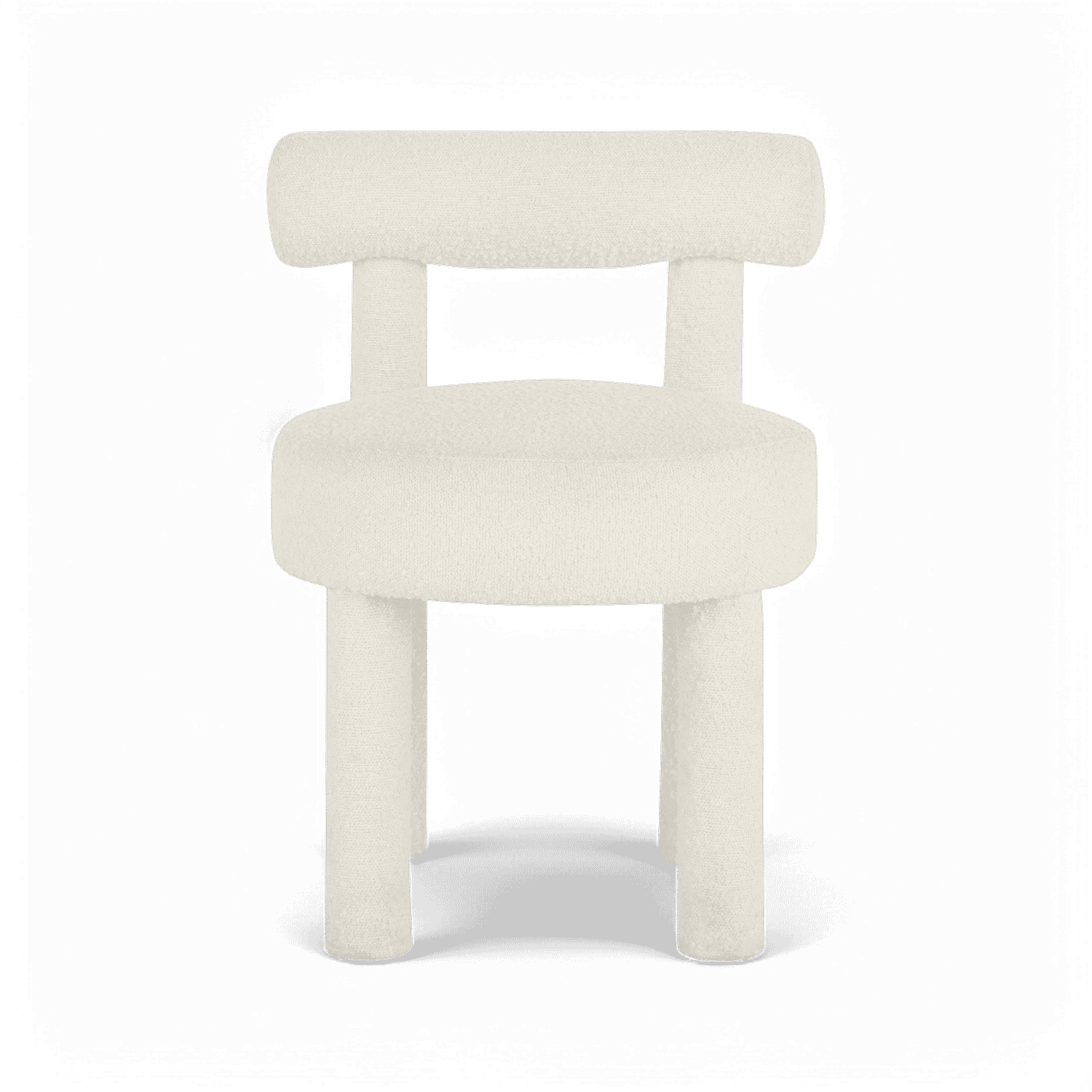 Chaise de salle à manger Arch Off White Boucle