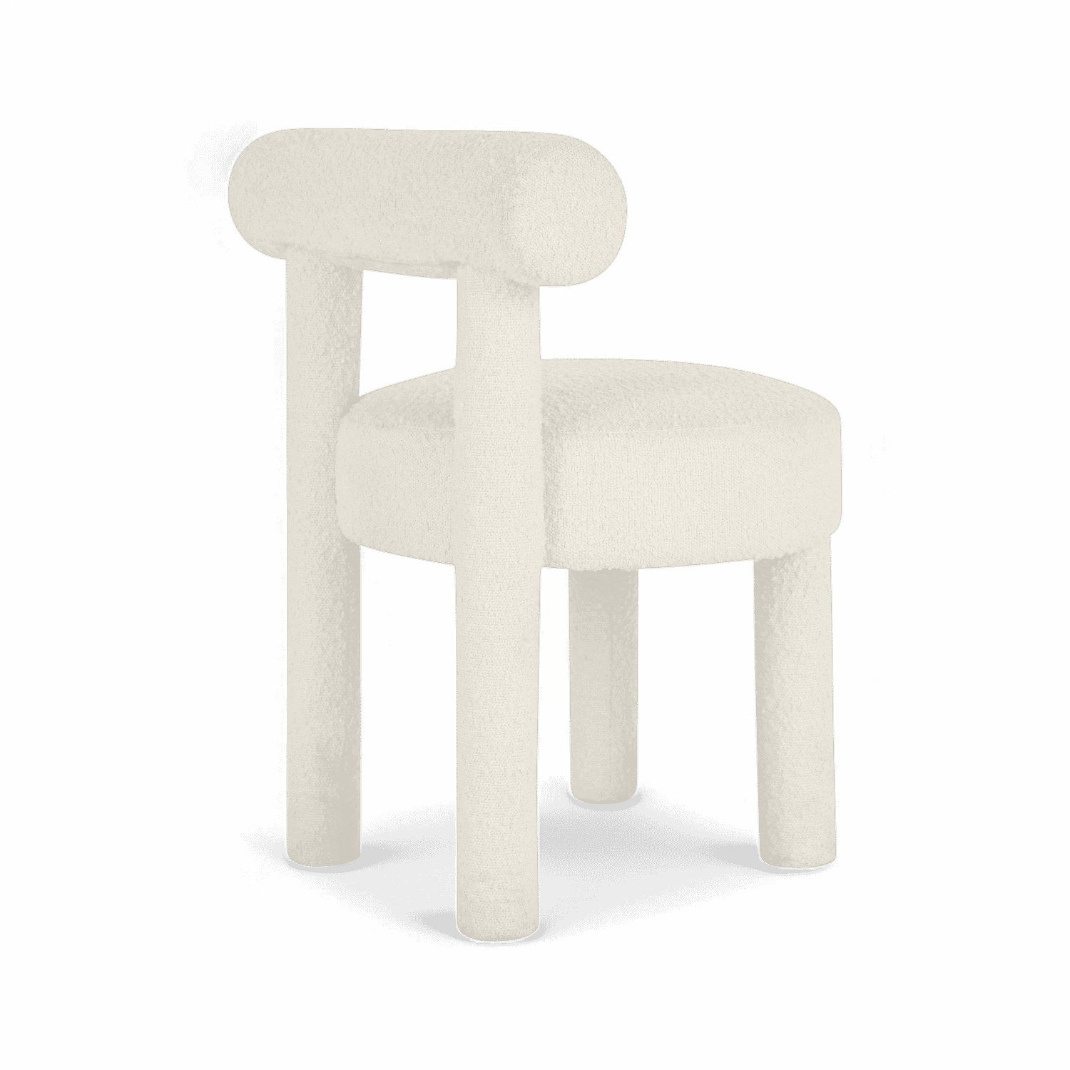 Chaise de salle à manger Arch Off White Boucle