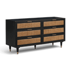 Commode 6 tiroirs Ignis Noir