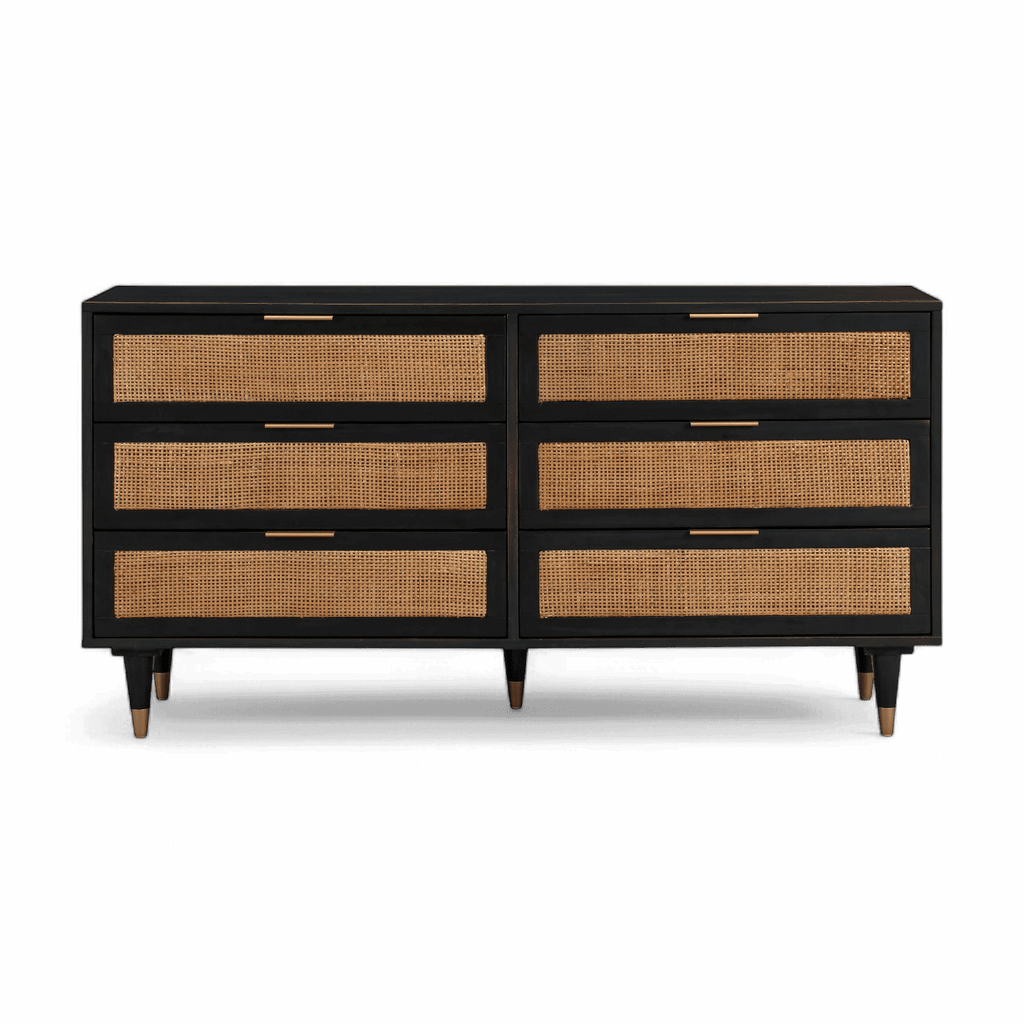 Commode 6 tiroirs Ignis Noir