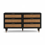 Commode 6 tiroirs Ignis Noir