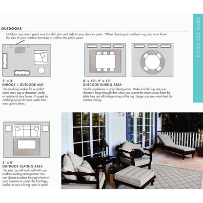 Domani Napa Summer Stripe Indoor/ Outdoor Rug