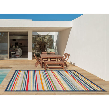 Domani Napa Summer Stripe Indoor/ Outdoor Rug
