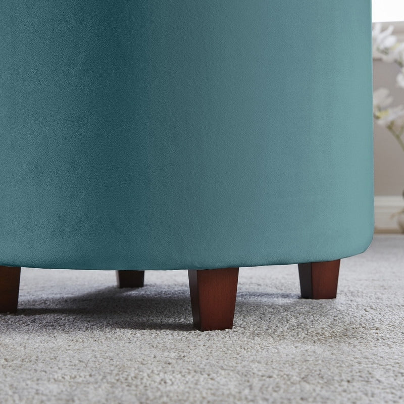 Donovan Tufted Round Storage Ottoman