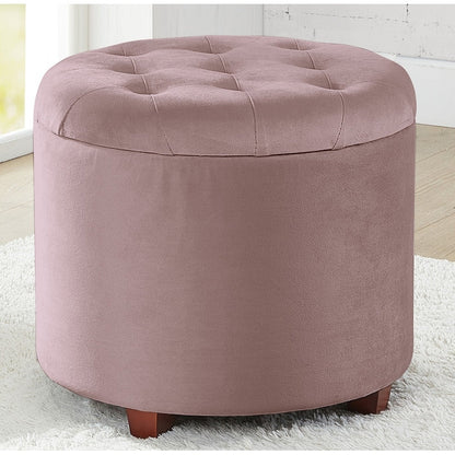 Donovan Tufted Round Storage Ottoman