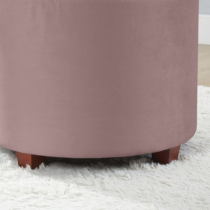 Donovan Tufted Round Storage Ottoman