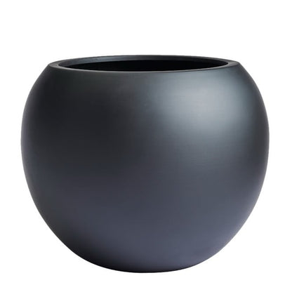DreamPatio Riverside Fiberstone Modern Sphere Planter for Indoor/Outdoor