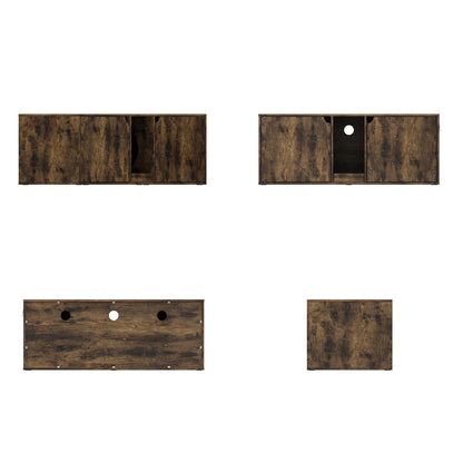 Dual-Compartment Cat Litter Box Enclosure Multi-Functional Furniture