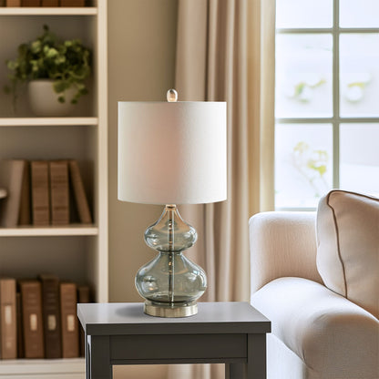 Ellipse Curved Gourd Glass Table Lamp, Set of 2