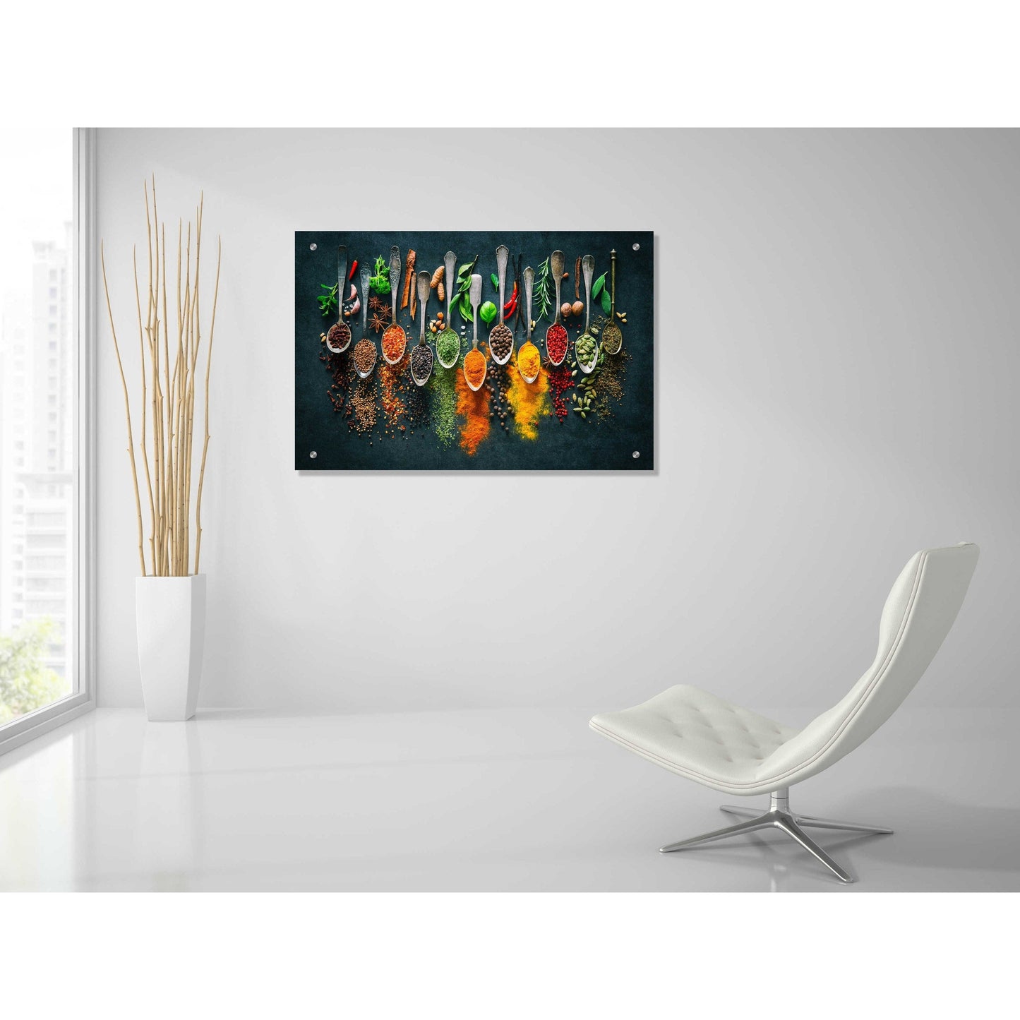 Epic Art 'Colorful Spices,' Acrylic Glass Wall Art