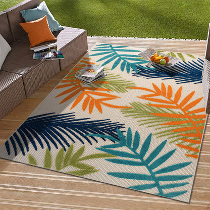 Evora Palm Frond Indoor/Outdoor Area Rug