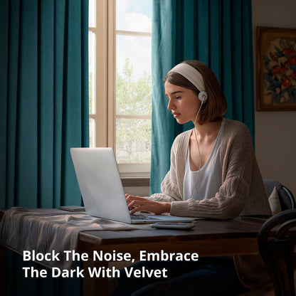 Exclusive Fabrics Signature Extra Wide Blackout Velvet Curtains (1 Panel) - Luxurious Blackout Drapes