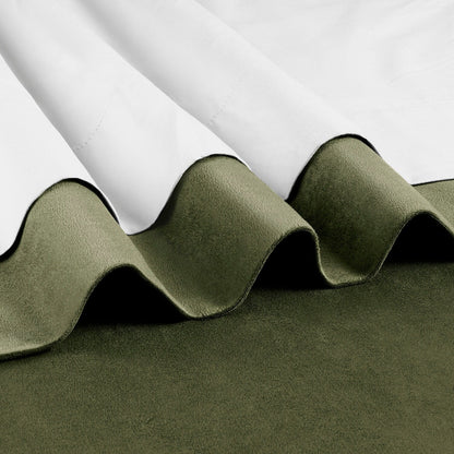 Exclusive Fabrics Signature Extra Wide Blackout Velvet Curtains (1 Panel) - Luxurious Blackout Drapes