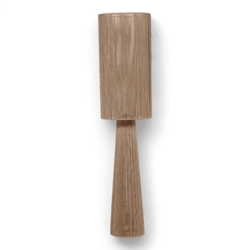 Lampadaire en jute verdoyant