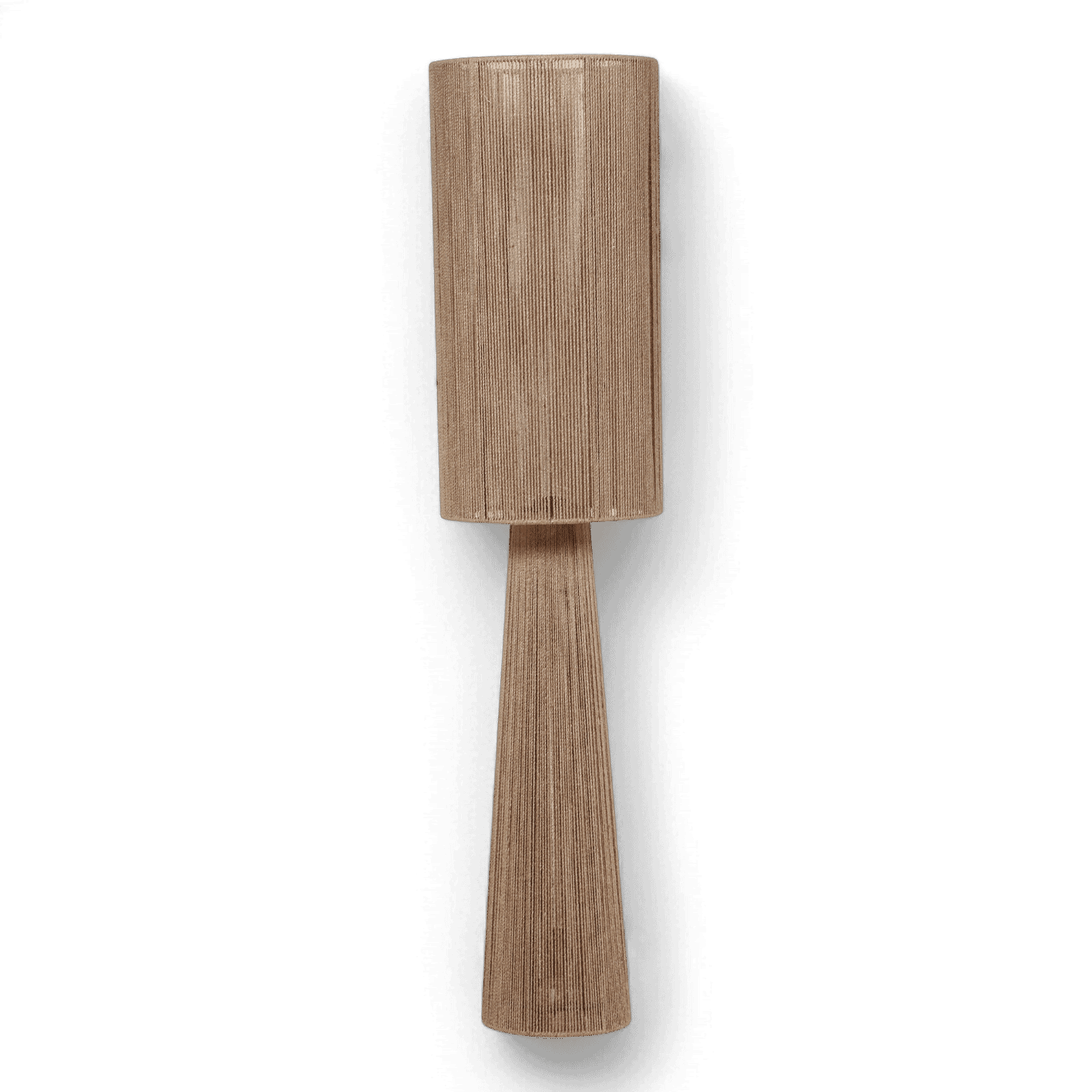 Lampadaire en jute verdoyant