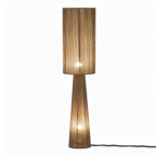 Lampadaire en jute verdoyant