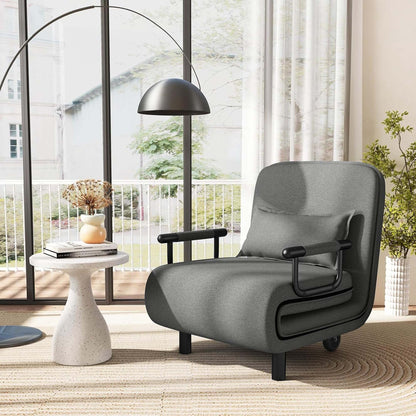 Fauteuil convertible pliant avec dossier réglable