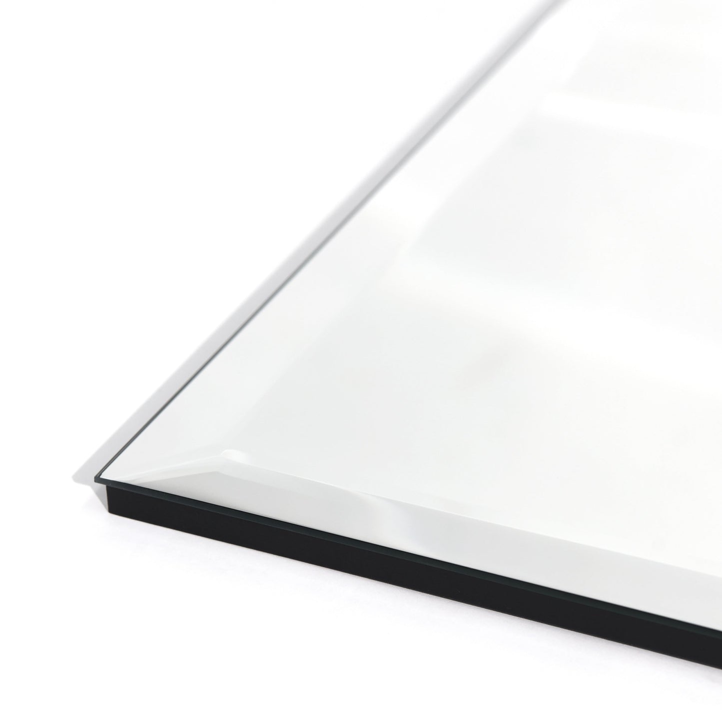 Frameless Beveled Prism Wall Mirror-Square/Rectangluar - Clear