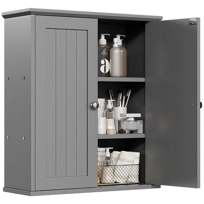 Futzca Bathroom Cabinet Wall Mounted, Storage Cabinet with Doors and Shelves