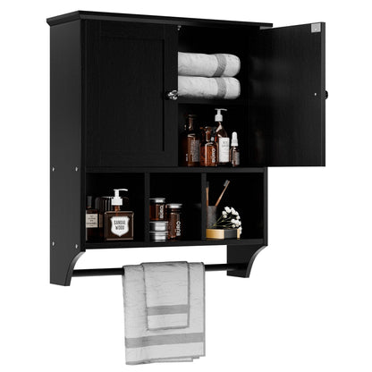 Futzca Bathroom Cabinet Wall Mounted, Storage Cabinet with Doors and Shelves