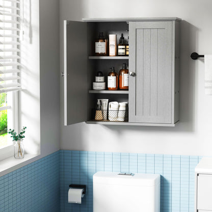 Futzca Bathroom Cabinet Wall Mounted, Storage Cabinet with Doors and Shelves