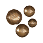 Ensemble de bols en bronze Gaia